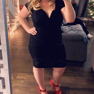 Black sparkle dress